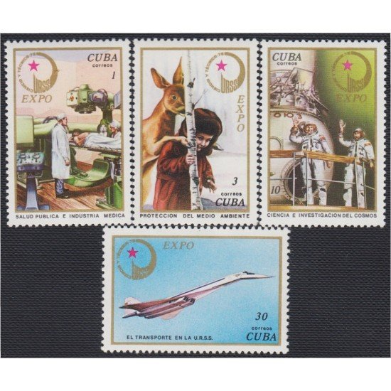 Cuba 1944/47 1976 Ciencia y Tecnología Expo URSS MNH Cuba 1944/47 1976 Ciencia y Tecnología Expo URSS MNH
