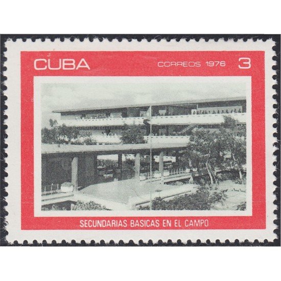 Cuba 1937 1976 Secundarias básicas en el campo MNH Cuba 1937 1976 Secundarias básicas en el campo MNH