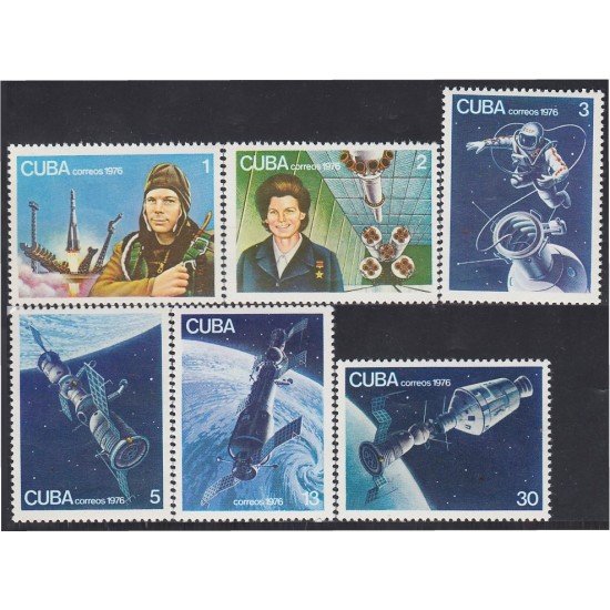 Cuba 1920/25 1976 XV Aniversario del primer hombre en la luna MNH Cuba 1920/25 1976 XV Aniversario del primer hombre en la luna MNH