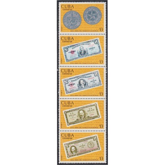 Cuba 1875/79 1975 XXV Aniversario de la Nacionalización de la Banca MNH Cuba 1875/79 1975 XXV Aniversario de la Nacionalización de la Banca MNH