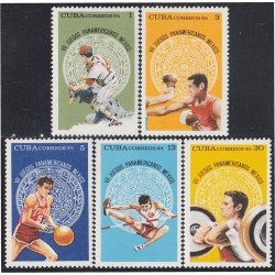 Cuba 1867/71 1975 VII Juegos Panamericanos México MNH Cuba 1867/71 1975 VII Juegos Panamericanos México MNH