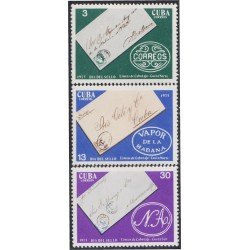 Cuba 1842/44 1975 Día del sello Línea del Cabotaje MNH Cuba 1842/44 1975 Día del sello Línea del Cabotaje MNH