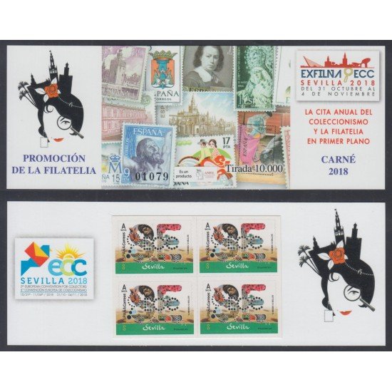 España Spain 5265CP 2018 Exfilna ECC Sevilla 2018 Carné Promo Tarifa A España Spain 5265CP 2018 Exfilna ECC Sevilla 2018 Carné Promo Tarifa A