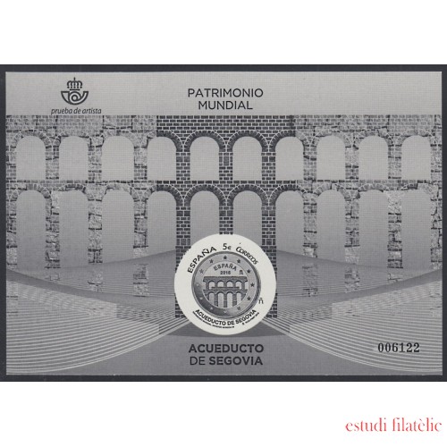 España Spain Prueba de lujo 129 2016 Patrimonio Acueducto de Segovia