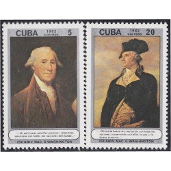 Cuba 2406/07 1982 George Washington MNH Cuba 2406/07 1982 George Washington MNH