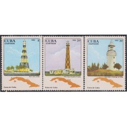 Cuba 2403/05 1982 Faros de Cuba MNH Cuba 2403/05 1982 Faros de Cuba MNH