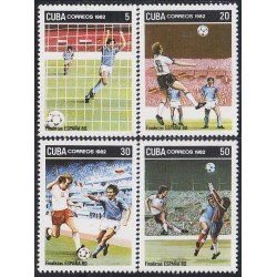 Cuba 2386/89 1982 España 82 Campeonato Mundial de Fútbol MNH Cuba 2386/89 1982 España 82 Campeonato Mundial de Fútbol MNH