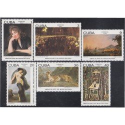 Cuba 2362/67 1982 Obras de Arte del Museo Nacional MNH Cuba 2362/67 1982 Obras de Arte del Museo Nacional MNH