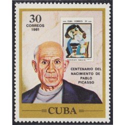 Cuba 2300 1981 Centenario del nacimiento de Pablo Picasso MNH Cuba 2300 1981 Centenario del nacimiento de Pablo Picasso MNH