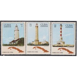 VAR1 Cuba 2294/96 1981 Faros de Cuba MNH VAR1 Cuba 2294/96 1981 Faros de Cuba MNH