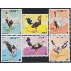 Cuba 2268/73 1981 Gallos roosters MNH Cuba 2268/73 1981 Gallos roosters MNH