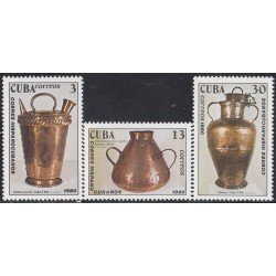 Cuba 2203/05 1980 Cobres Hispanocubanos cántaros MNH Cuba 2203/05 1980 Cobres Hispanocubanos cántaros MNH
