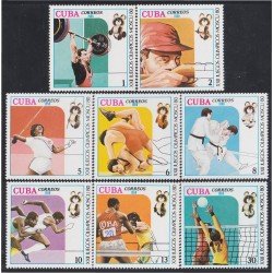Cuba 2170/77 1980 XXII Juegos olímpicos Moscú 80 MNH Cuba 2170/77 1980 XXII Juegos olímpicos Moscú 80 MNH