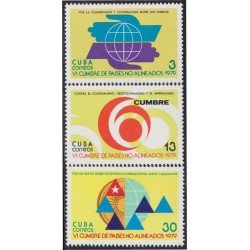 Cuba 2116/18 1979 VI Cumbre de países no alineados MNH Cuba 2116/18 1979 VI Cumbre de países no alineados MNH