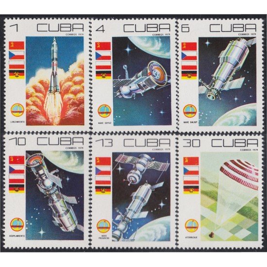 Cuba 2110/15 1979 Cosmos cohetes satélites MNH Cuba 2110/15 1979 Cosmos cohetes satélites MNH