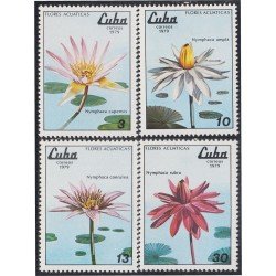 Cuba 2105/08 1979 Flores Acuáticas Flowers MNH Cuba 2105/08 1979 Flores Acuáticas Flowers MNH