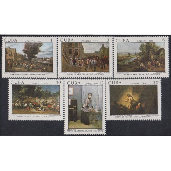 Cuba 2099/04 1979 Obras de Arte del Museo Nacional MNH Cuba 2099/04 1979 Obras de Arte del Museo Nacional MNH