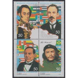 Cuba 3325/28 1993 Integración Latinoamericana MNH Cuba 3325/28 1993 Integración Latinoamericana MNH