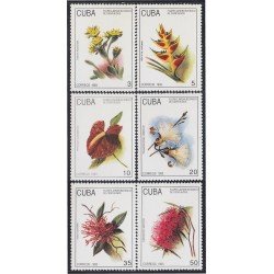 Cuba 3313/18 1993 Flores flowers MNH Cuba 3313/18 1993 Flores flowers MNH