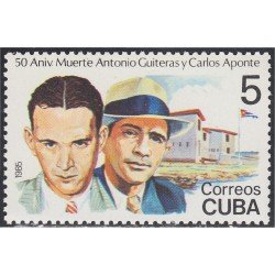 Cuba 2631 1985 Antonio Guiteras y Carlos Aponte MNH Cuba 2631 1985 Antonio Guiteras y Carlos Aponte MNH