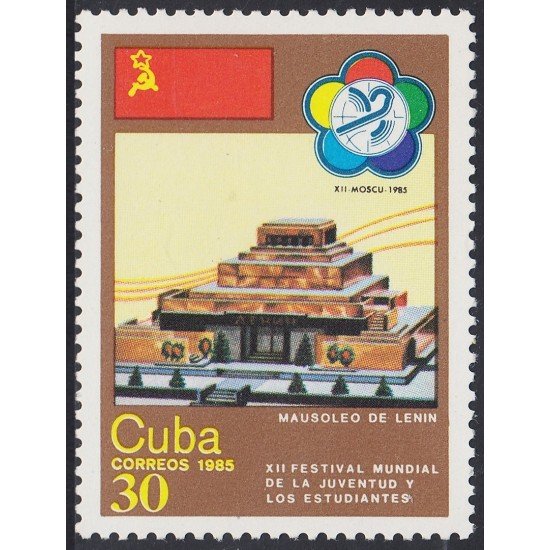 Cuba 2622 1985 Festival de los estudiantes en Moscú MNH Cuba 2622 1985 Festival de los estudiantes en Moscú MNH