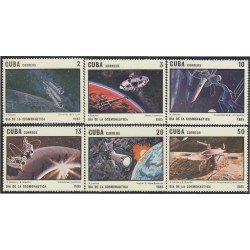 Cuba 2616/21 1985 Día de la cosmonaútica satélites MNH Cuba 2616/21 1985 Día de la cosmonaútica satélites MNH