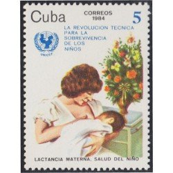 Cuba 2585 1984 Lactancia materna salud del niño MNH Cuba 2585 1984 Lactancia materna salud del niño MNH