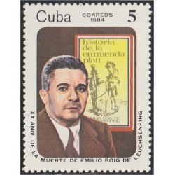 Cuba 2565 1984 Emilio Roig de Leuchsenring MNH Cuba 2565 1984 Emilio Roig de Leuchsenring MNH