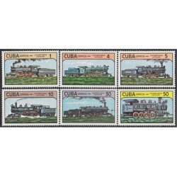 Cuba 2551/56 1984 Locomotoras antiguas trains trenes MNH Cuba 2551/56 1984 Locomotoras antiguas trains trenes MNH