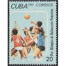 Cuba 2548 1984 Pre-Olímpica de Baloncesto femenino MNH Cuba 2548 1984 Pre-Olímpica de Baloncesto femenino MNH