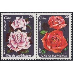 Cuba 2544/45 1984 Día delas madres flores flowers MNH Cuba 2544/45 1984 Día delas madres flores flowers MNH