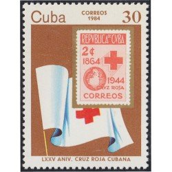 Cuba 2530 1984 LXXV Aniversario de la Cruz Roja Cubana MNH Cuba 2530 1984 LXXV Aniversario de la Cruz Roja Cubana MNH