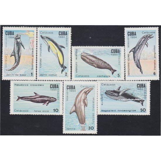 Cuba 2522/28 1984 Fauna Marina delfines ballenas MNH Cuba 2522/28 1984 Fauna Marina delfines ballenas MNH
