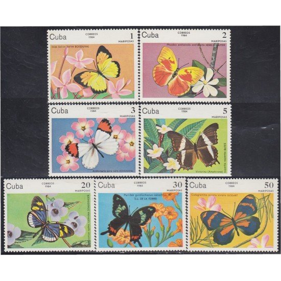 Cuba 2515/21 1984 Mariposas Butterflies MNH Cuba 2515/21 1984 Mariposas Butterflies MNH
