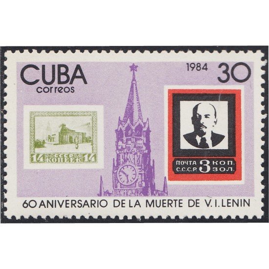 Cuba 2513 1984 60º Aniversario de la muerte de Lenín MNH Cuba 2513 1984 60º Aniversario de la muerte de Lenín MNH
