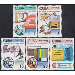 Cuba 2468/72 1983 Año mundial de las comunicaciones MNH Cuba 2468/72 1983 Año mundial de las comunicaciones MNH