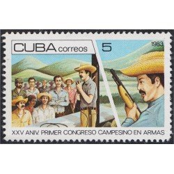 Cuba 2451 1983 XXV Aniversario del primer Congreso campesino de armas MNH Cuba 2451 1983 XXV Aniversario del primer Congreso campesino de armas MNH