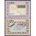 Cuba 2436/37 1983 Primer correo Transatlántico MNH