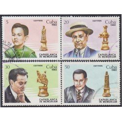 Cuba 2409/12 1982 José Raúl Capablanca usados Cuba 2409/12 1982 José Raúl Capablanca usados