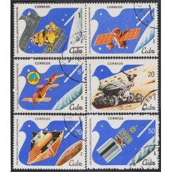 Cuba 2353/58 Uso pacífico del espacio ultraterrestre satélites usados Cuba 2353/58 Uso pacífico del espacio ultraterrestre satélites usados