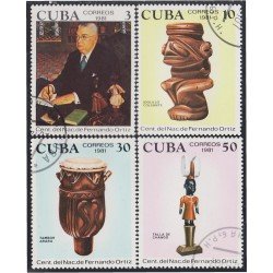 Cuba 2310/13 Centenario del nacimiento de Fernando Ortíz usados Cuba 2310/13 Centenario del nacimiento de Fernando Ortíz usados