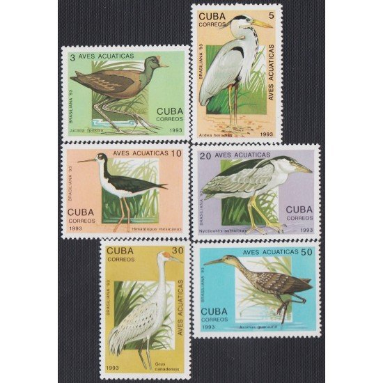 Cuba 3307/12 1993 Aves acuáticas MNH Cuba 3307/12 1993 Aves acuáticas MNH