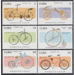 Cuba 3295/00 1993 Bicicleta su retrospectiva MNH Cuba 3295/00 1993 Bicicleta su retrospectiva MNH