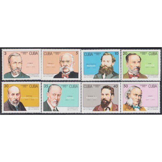 Cuba 3287/94 1993 Celebridades de la Ciencia MNH Cuba 3287/94 1993 Celebridades de la Ciencia MNH