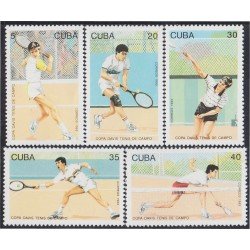 Cuba 3282/86 1993 Copa Davis Tenis de Campo MNH Cuba 3282/86 1993 Copa Davis Tenis de Campo MNH