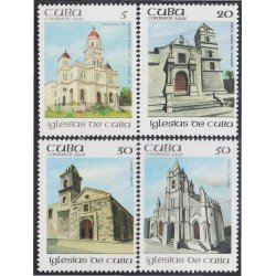 Cuba 3273/76 1992 Iglesias Cuba MNH Cuba 3273/76 1992 Iglesias Cuba MNH