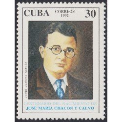 Cuba 3272 1992 José María Chacón y Calvo MNH Cuba 3272 1992 José María Chacón y Calvo MNH