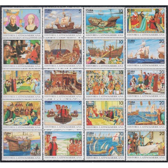 Cuba 3252/71 1992 Historia Latinoamericana MNH Cuba 3252/71 1992 Historia Latinoamericana MNH