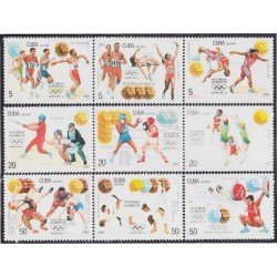 Cuba 3243/51 1992 Victorias olímpicas MNH Cuba 3243/51 1992 Victorias olímpicas MNH