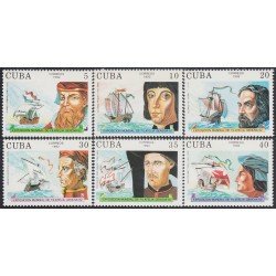 Cuba 3232/37 1992 Conquistadores españoles MNH Cuba 3232/37 1992 Conquistadores españoles MNH